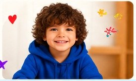 Criança usando R&R Kids